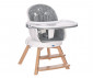 Детско столче за хранене с въртяща се седалка Lorelli Napoli, Grey Candy 10100472137 thumb 3
