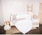 Бебешки спален комплект от 4 части Lorelli Ранфорс, абстрактни листа сиво/бежово 20800025001 thumb 2