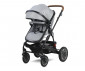Комбинирана бебешка количка с обръщаща се седалка за деца до 15кг Lorelli Lora Set, Cool Grey Elephants 10021282123 thumb 4