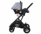 Комбинирана бебешка количка с обръщаща се седалка за деца до 22кг Lorelli Sena Set, Grey Squared 10021612100 thumb 9