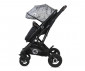 Комбинирана бебешка количка с обръщаща се седалка за деца до 22кг Lorelli Sena Set, Grey Marble 10021612113 thumb 6