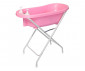Детска вана за къпане на бебе с функция оттичане, стойка, термометър и подложка Lorelli, розова 10130820003 thumb 3