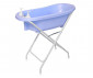 Детска вана за къпане на бебе с функция оттичане, стойка, термометър и подложка Lorelli, синя 10130820004 thumb 3