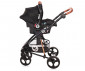 Комбинирана бебешка количка с чанта и с обръщаща се седалка за деца до 22кг Lorelli Crysta 3в1, Black Diamond 10021732202 thumb 9