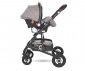 Комбинирана бебешка количка с обръщаща се седалка за деца до 15кг Lorelli Alba Premium Set, Steel Gray 10021472184 thumb 10