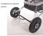 Комбинирана бебешка количка с обръщаща се седалка за деца до 15кг Lorelli Alba Premium Set, Steel Gray 10021472184 thumb 15