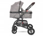 Комбинирана бебешка количка с обръщаща се седалка за деца до 15кг Lorelli Alba Premium Set, Steel Gray 10021472184 thumb 3
