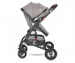 Комбинирана бебешка количка с обръщаща се седалка за деца до 15кг Lorelli Alba Premium Set, Steel Gray 10021472184 thumb 7