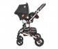 Комбинирана бебешка количка с обръщаща се седалка за деца до 15кг Lorelli Alba Premium Set, Lux Black 10021472186R thumb 10