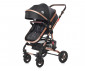 Комбинирана бебешка количка с обръщаща се седалка за деца до 15кг Lorelli Alba Premium Set, Lux Black 10021472186R thumb 5