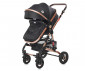 Комбинирана бебешка количка с обръщаща се седалка за деца до 15кг Lorelli Alba Premium Set, Lux Black 10021472186R thumb 6