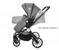 Комбинирана бебешка количка с обръщаща се седалка за деца до 15кг с включена чанта Lorelli Ramona, Steel grey 10021682184R thumb 15