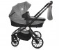 Комбинирана бебешка количка с обръщаща се седалка за деца до 15кг с включена чанта Lorelli Ramona, Steel grey 10021682184R thumb 4
