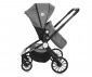Комбинирана бебешка количка с обръщаща се седалка за деца до 15кг с включена чанта Lorelli Ramona, Steel grey 10021682184R thumb 7