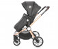 Комбинирана бебешка количка с обръщаща се седалка за деца до 15кг с включена чанта Lorelli Ramona, Luxe black 10021682186R thumb 8