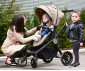 Комбинирана бебешка количка с обръщаща се седалка за деца до 15кг с включена чанта Lorelli Ramona, Beige 10021682207 thumb 13