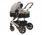 Комбинирана бебешка количка с обръщаща се седалка за деца до 15кг с включена чанта Lorelli Lora Set, Pearl beige 10021282182D thumb 2