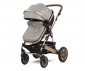 Комбинирана бебешка количка с обръщаща се седалка за деца до 15кг с включена чанта Lorelli Lora Set, Pearl beige 10021282182D thumb 5