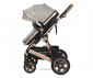 Комбинирана бебешка количка с обръщаща се седалка за деца до 15кг с включена чанта Lorelli Lora Set, Pearl beige 10021282182D thumb 6