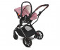 Комбинирана количка с обръщаща се седалка за новородени бебета и деца до 22кг Lorelli Glory 3в1, Pink 10021762301 thumb 10