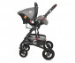 Комбинирана бебешка количка с обръщаща се седалка за деца до 15кг Lorelli Alba Premium Set, Steel Grey 10021472184D thumb 10
