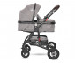 Комбинирана бебешка количка с обръщаща се седалка за деца до 15кг Lorelli Alba Premium Set, Steel Grey 10021472184D thumb 3