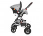 Комбинирана бебешка количка с обръщаща се седалка за деца до 15кг Lorelli Alba Premium Set, Opaline Grey 10021472185D thumb 10