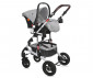 Комбинирана бебешка количка с обръщаща се седалка за деца до 15кг Lorelli Alba Premium Set, Opaline Grey 10021472185D thumb 9