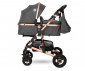Комбинирана бебешка количка с обръщаща се седалка за деца до 15кг Lorelli Alba Premium Set, Luxe Black 10021472186D thumb 2