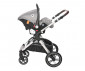 Комбинирана бебешка количка с обръщаща се седалка за деца до 22кг Lorelli Heaven Set, Opaline Grey 10021742302 thumb 10
