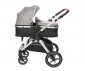 Комбинирана бебешка количка с обръщаща се седалка за деца до 22кг Lorelli Heaven Set, Opaline Grey 10021742302 thumb 3