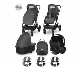 Комбинирана количка с обръщаща се седалка за новородени бебета и деца до 22кг Lorelli Aria, асортимент 1002177