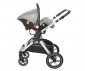 Комбинирана бебешка количка с обръщаща се седалка за деца до 22 кг Lorelli Viola Set, Opaline Grey 10021882302 thumb 10
