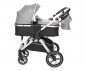 Комбинирана бебешка количка с обръщаща се седалка за деца до 22 кг Lorelli Viola Set, Opaline Grey 10021882302 thumb 4