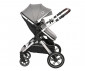 Комбинирана бебешка количка с обръщаща се седалка за деца до 22 кг Lorelli Viola Set, Opaline Grey 10021882302 thumb 7