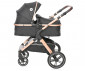 Комбинирана бебешка количка с обръщаща се седалка за деца до 22 кг Lorelli Viola Set, Diamand Black 10021882304 thumb 3
