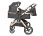 Комбинирана бебешка количка с обръщаща се седалка за деца до 22 кг Lorelli Viola Set, Diamand Black 10021882304 thumb 4