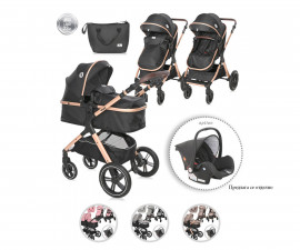 Комбинирана количка с обръщаща се седалка за новородени бебета и деца до 22кг Lorelli Viola, асортимент 1002181