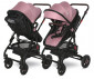 Комбинирана количка с обръщаща се седалка за новородени бебета и деца до 15кг Lorelli Alba Premium, Pink 10021422301 thumb 8