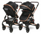 Комбинирана количка с обръщаща се седалка за новородени бебета и деца до 15кг Lorelli Alba Premium, Black 10021422305 thumb 8