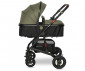 Комбинирана количка с обръщаща се седалка за новородени бебета и деца до 15кг Lorelli Alba Premium, Loden Green 10021422383 thumb 3