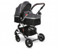 Комбинирана количка с обръщаща се седалка за новородени бебета и деца до 15кг Lorelli Alba Premium, Steel Grey 10021422389 thumb 2