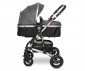 Комбинирана количка с обръщаща се седалка за новородени бебета и деца до 15кг Lorelli Alba Premium, Steel Grey 10021422389 thumb 3