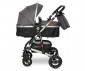 Комбинирана количка с обръщаща се седалка за новородени бебета и деца до 15кг Lorelli Alba Premium, Steel Grey 10021422389 thumb 4