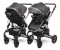 Комбинирана количка с обръщаща се седалка за новородени бебета и деца до 15кг Lorelli Alba Premium, Steel Grey 10021422389 thumb 6