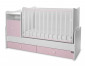 Трансформиращо се детско легло Lorelli Trend Plus New, цвят бяло/orchid pink, 70/160 см 10150400038A thumb 3