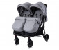 Бебешка количка с чанта за близнаци до 15кг всяко Lorelli Duo, Cool grey 10021542386 thumb 3