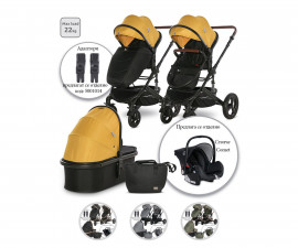 Сгъваема бебешка количка за новородени с тегло до 22 кг. с обръщаща се седалка Lorelli Boston, асортимент 1002183