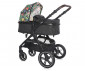 Комбинирана количка с обръщаща се седалка за новородени бебета и деца до 22кг Lorelli Viola, Tropical flowers 10021812388 thumb 2