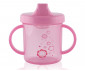 Детска чаша с дръжки и твърд накрайник Lorelli, 210 мл, розова 10230560002 thumb 2